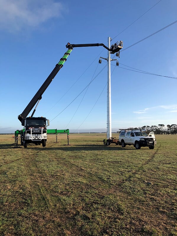 a towering 11-meter-tall platform