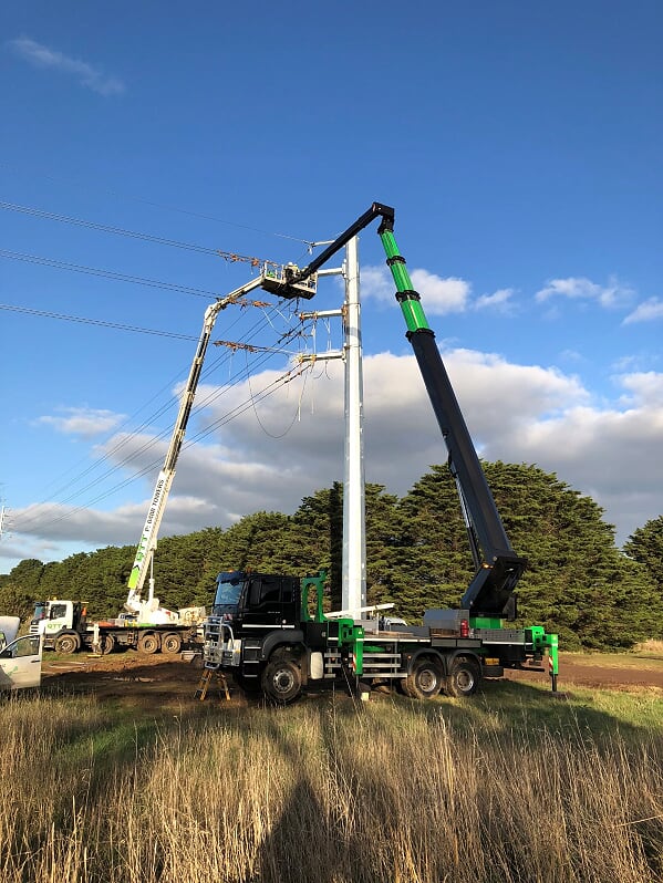 Safety gear for use when working at great heights (Cherry Picker)