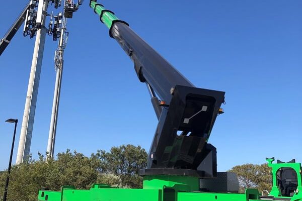 elevated work platform with a boom