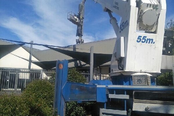 a booming elevated work platform ewp