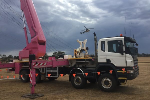 a mobile work platform with a boom lift