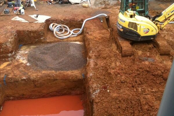 digging and measuring civil works