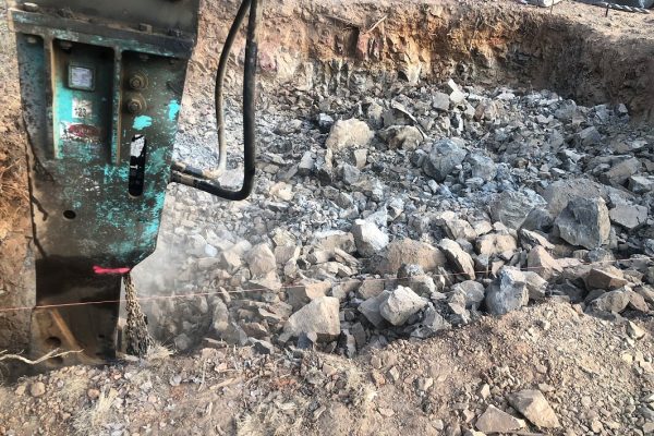 digging and measuring civil works