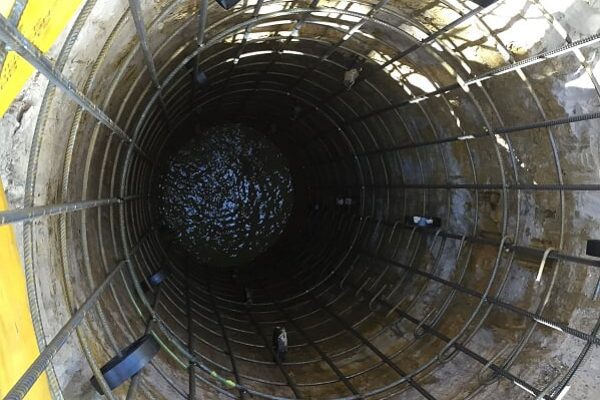 construction of piles in a civil engineering project