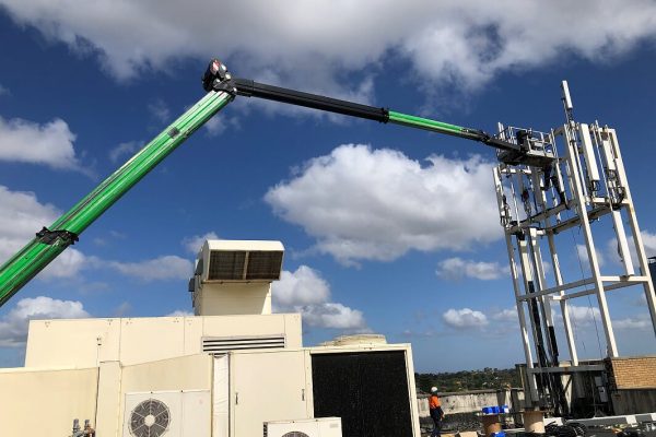 Wheeled Workstation with an Upper Level Platform