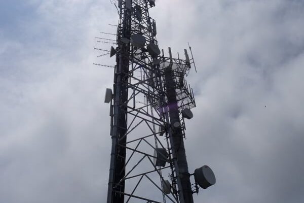 a telecomms tower data transmission